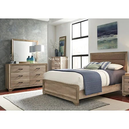 Twin Uph Bed, Dresser & Mirror